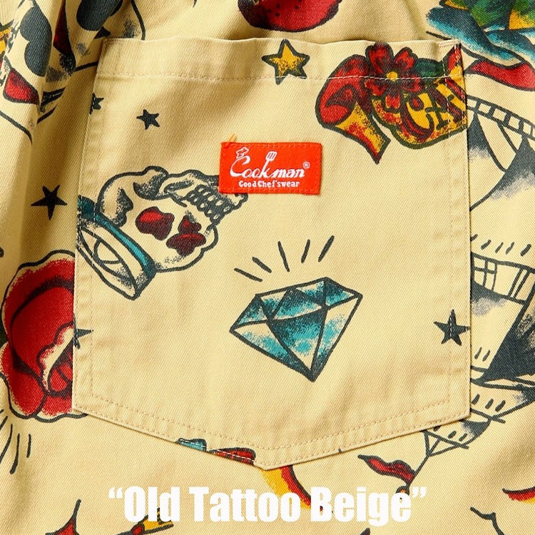 CHEF PANTS OLD TATTOO - BEIGE