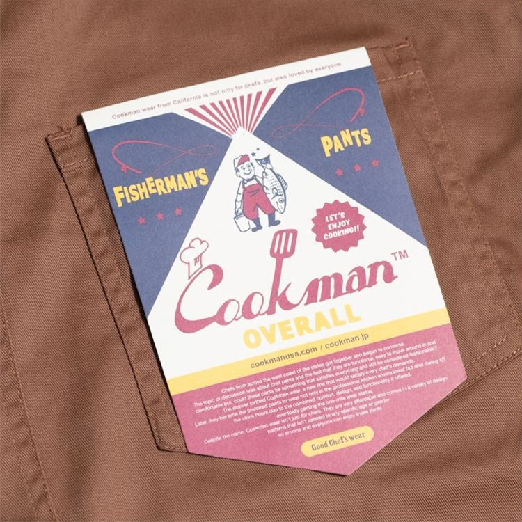 FISHERMAN'S BIB OVERALL - CHOCOLATE