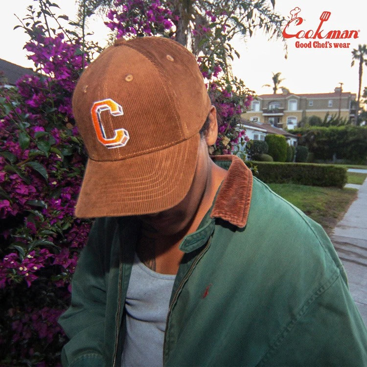 CURVE BRIM CAP CORDUROY - BROWN
