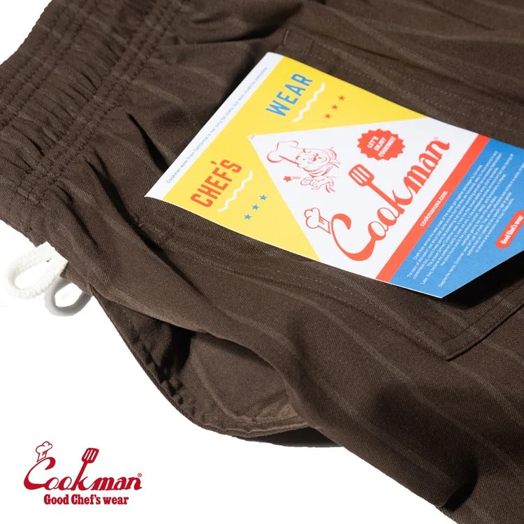 CHEF PANTS STRIPE MUDDY - Coffee