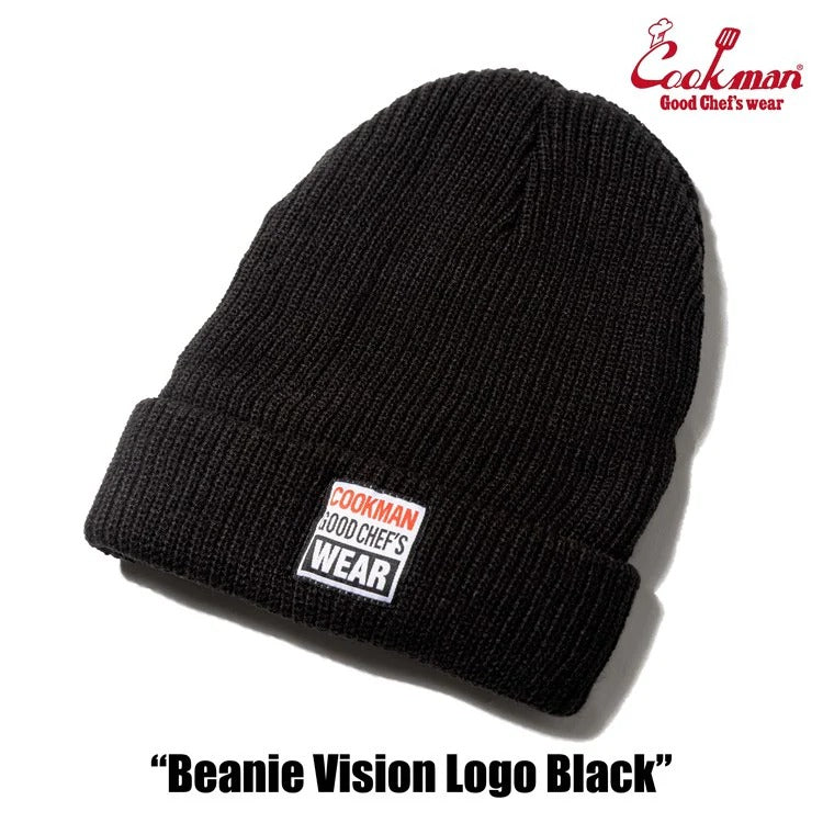 BEANIE VISION LOGO - BLACK