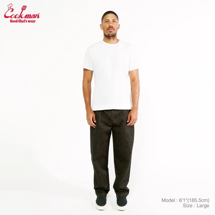 CHEF PANTS SAUCE SPLASH CAMO - BLACK