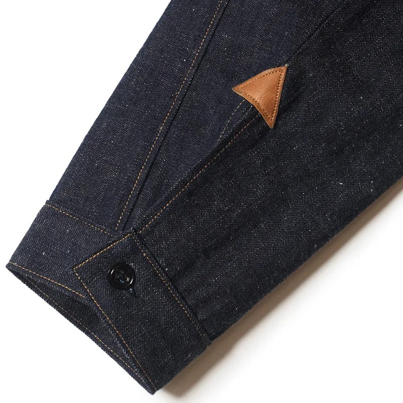 2213 1880 HEAVY LEATHER BOUND JUMPER - INDIGO