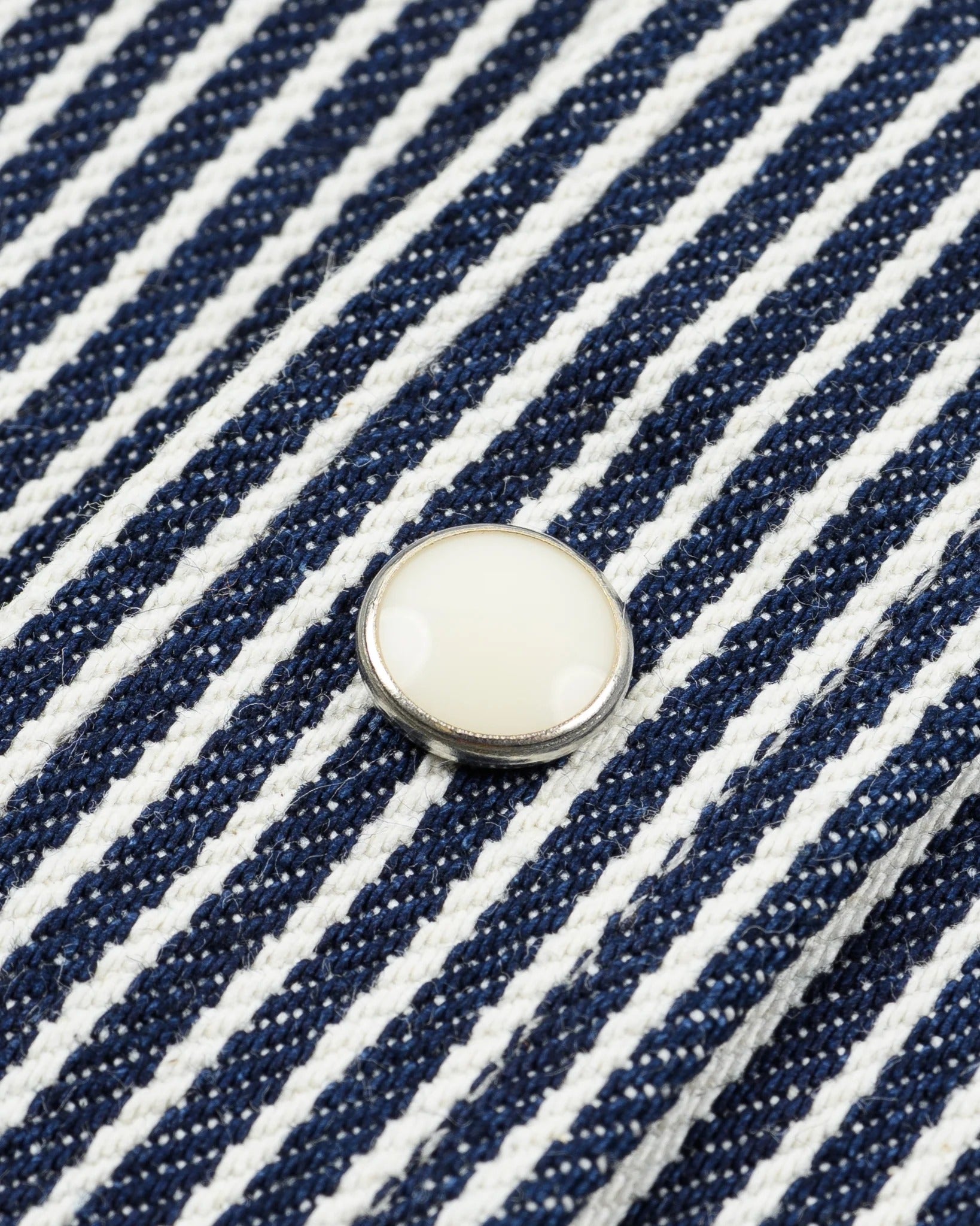 IHSH-07 12oz Hickory Stripe Western Shirt - INDIGO