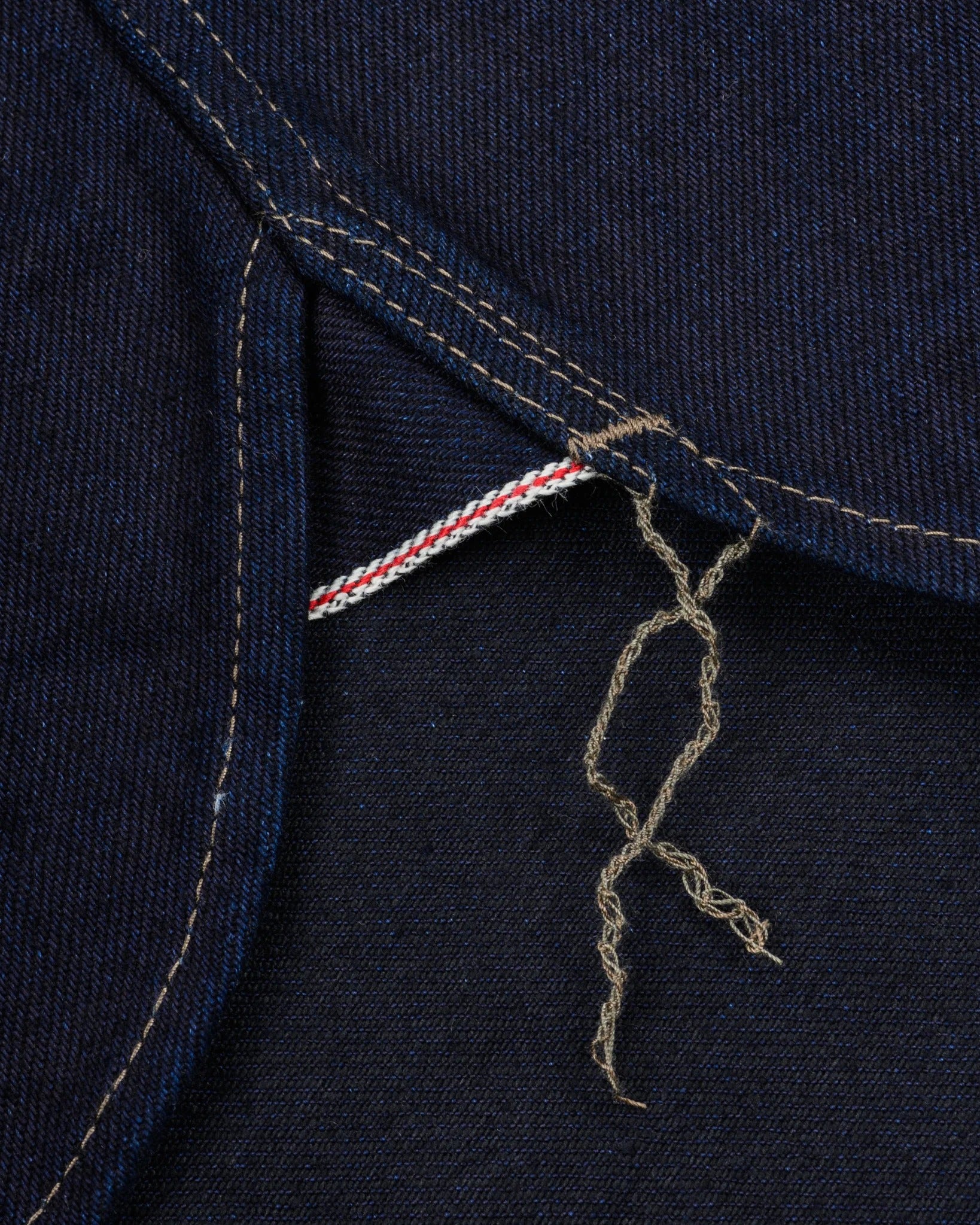 IHSH-295 14oz Selvedge Denim Western Shirt - INDIGO