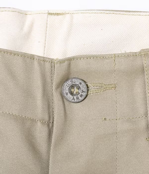 M43036 EARLY MILITARY CHINOS 1942 MODEL (ONE WASH) - KHAKI