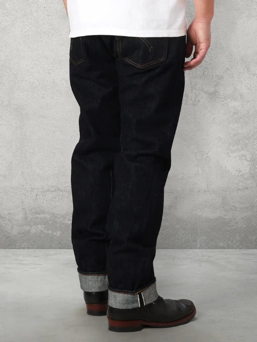 FN-8004 18oz DENIM TROUSERS - WIDE TAPERED - INDIGO