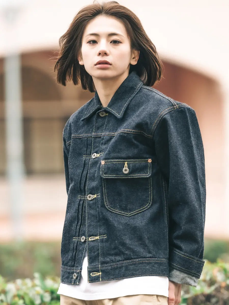 FN-OJ-D101 14.5ozDENIM JACKET - 40's - INDIGO