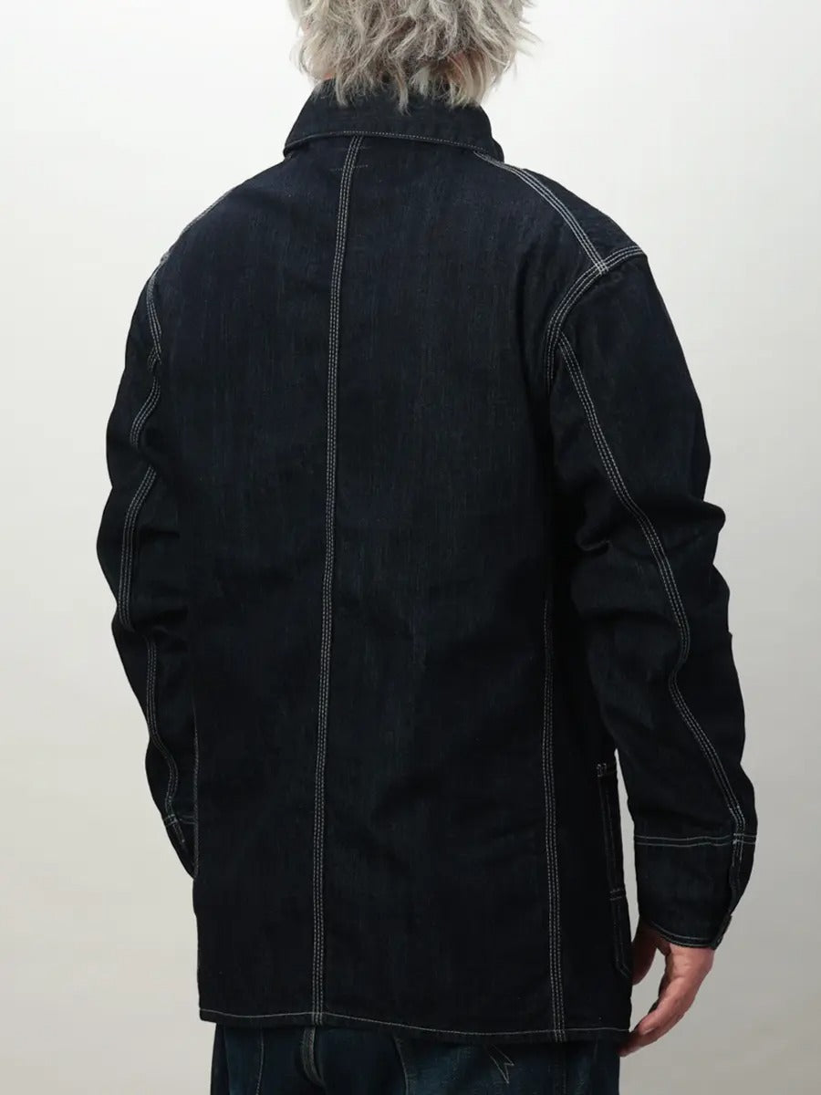 FN-OJ-DC002 JACKET - 10oz DENIM COVERALL - INDIGO