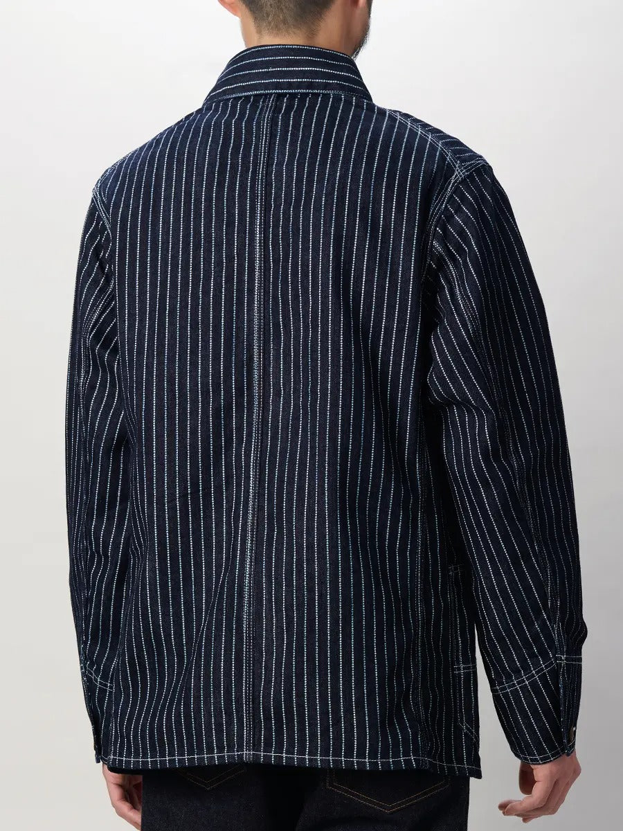 FN-OJ-DC701 10ozDENIM WABASH COVERALL JACKET - INDIGO
