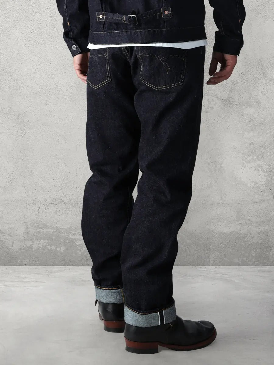 FN-S2003 12ozDENIM TROUSERS - WIDE TAPERED - INDIGO