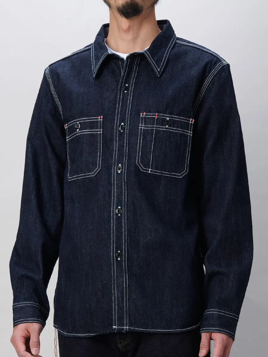 FN-SDK-301L 10ozDENIM WORK SHIRT - INDIGO