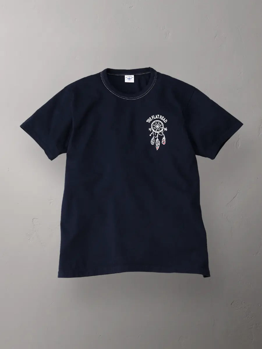 FN-THC-048 T-SHIRT - MOTORCYCLE RACE - NAVY