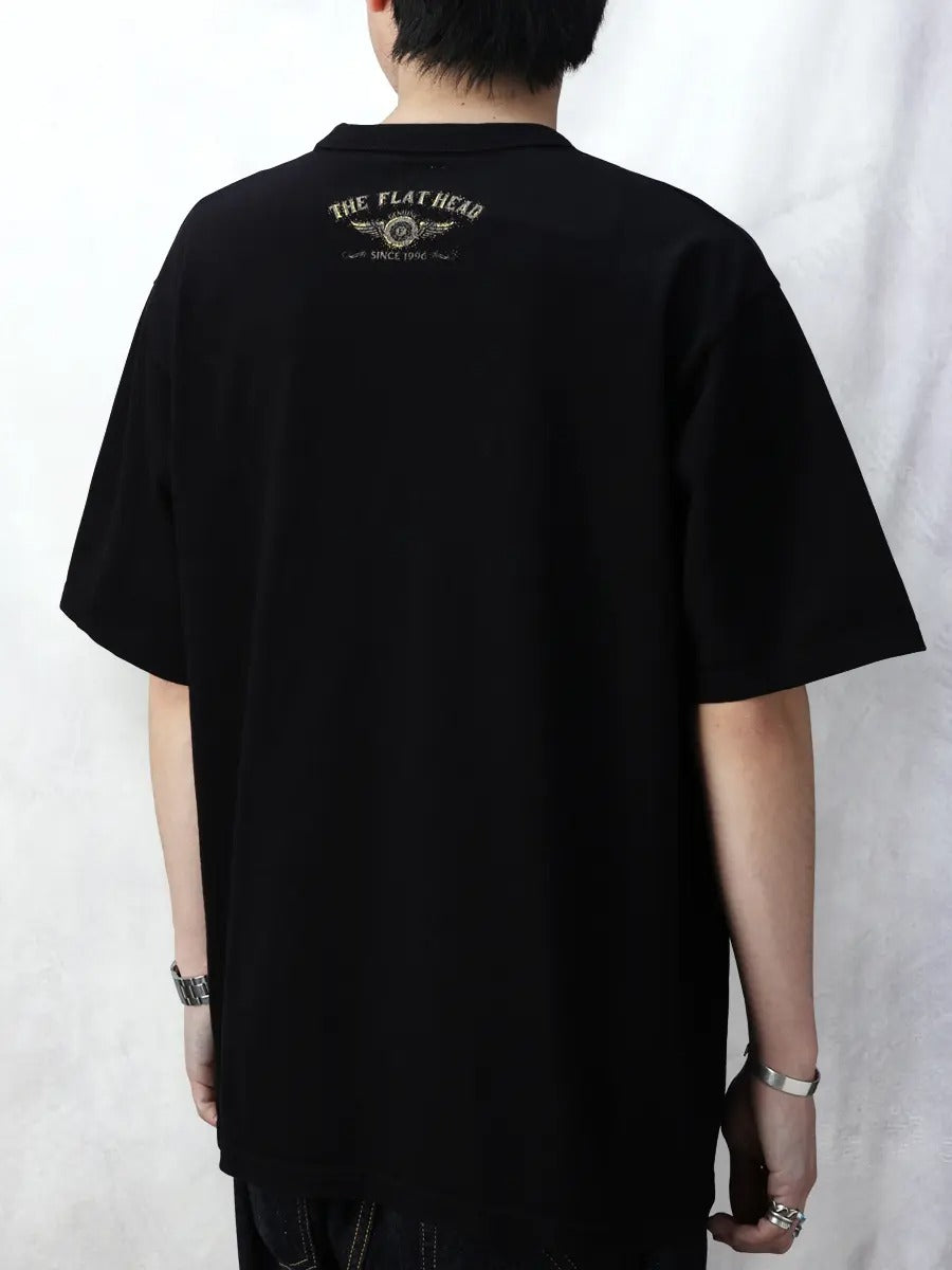 FN-TSW-005 WIDE BODY T-SHIRT - FRONTIER SPIRIT - BLACK