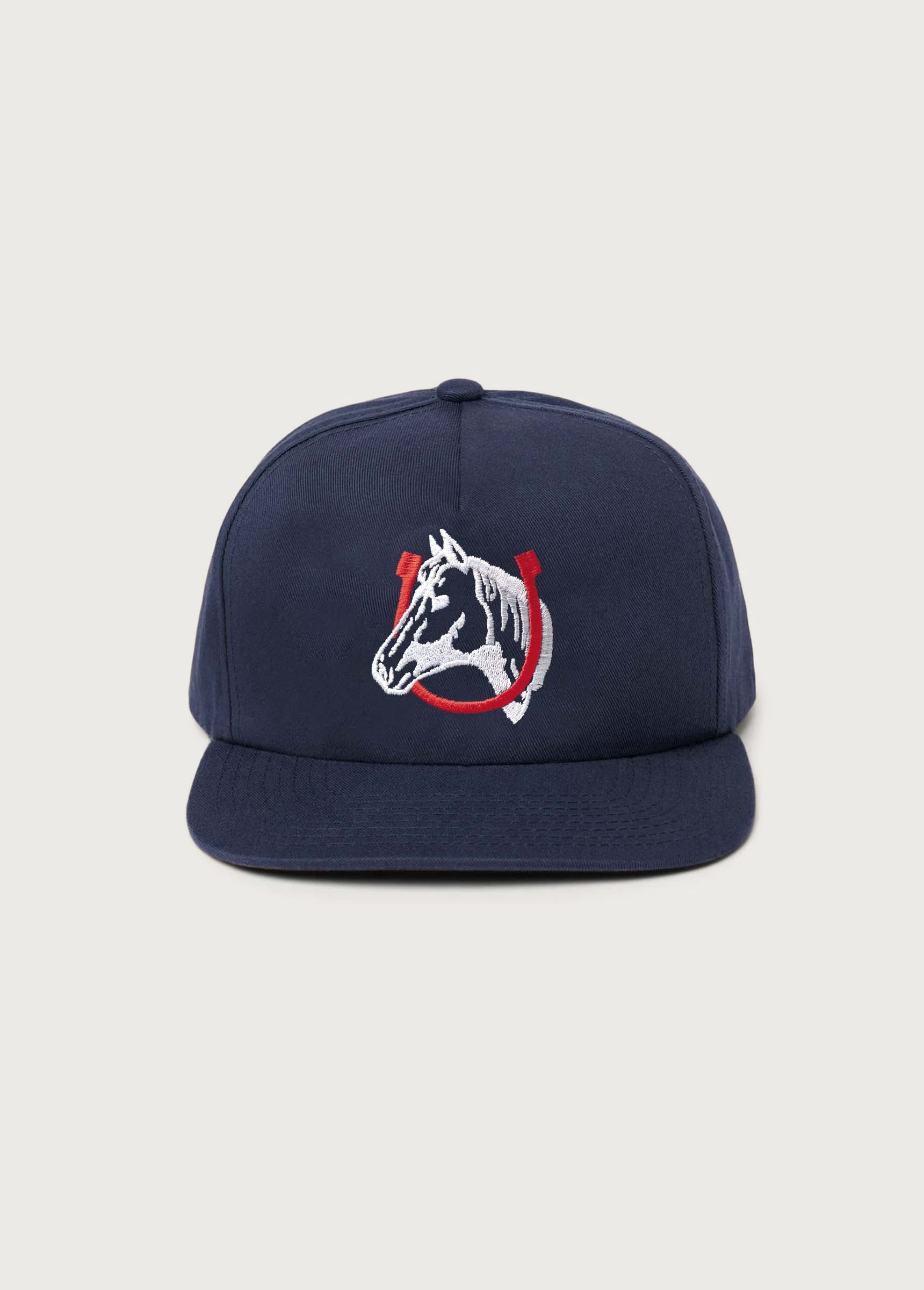 HORSE SHOE LOGO HAT - NAVY
