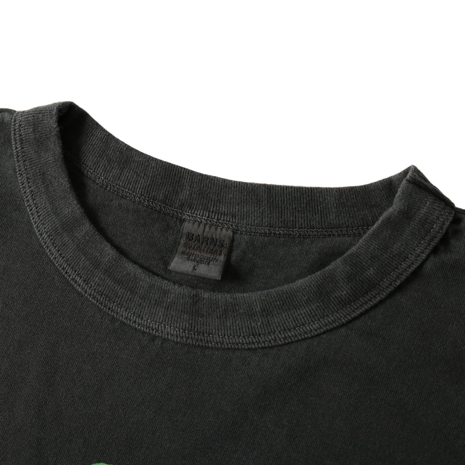 BR-25286 Pigment Dye 20/- Sunbreeze S/S Print T-shirt (LAKE ODESSA) - BLACK