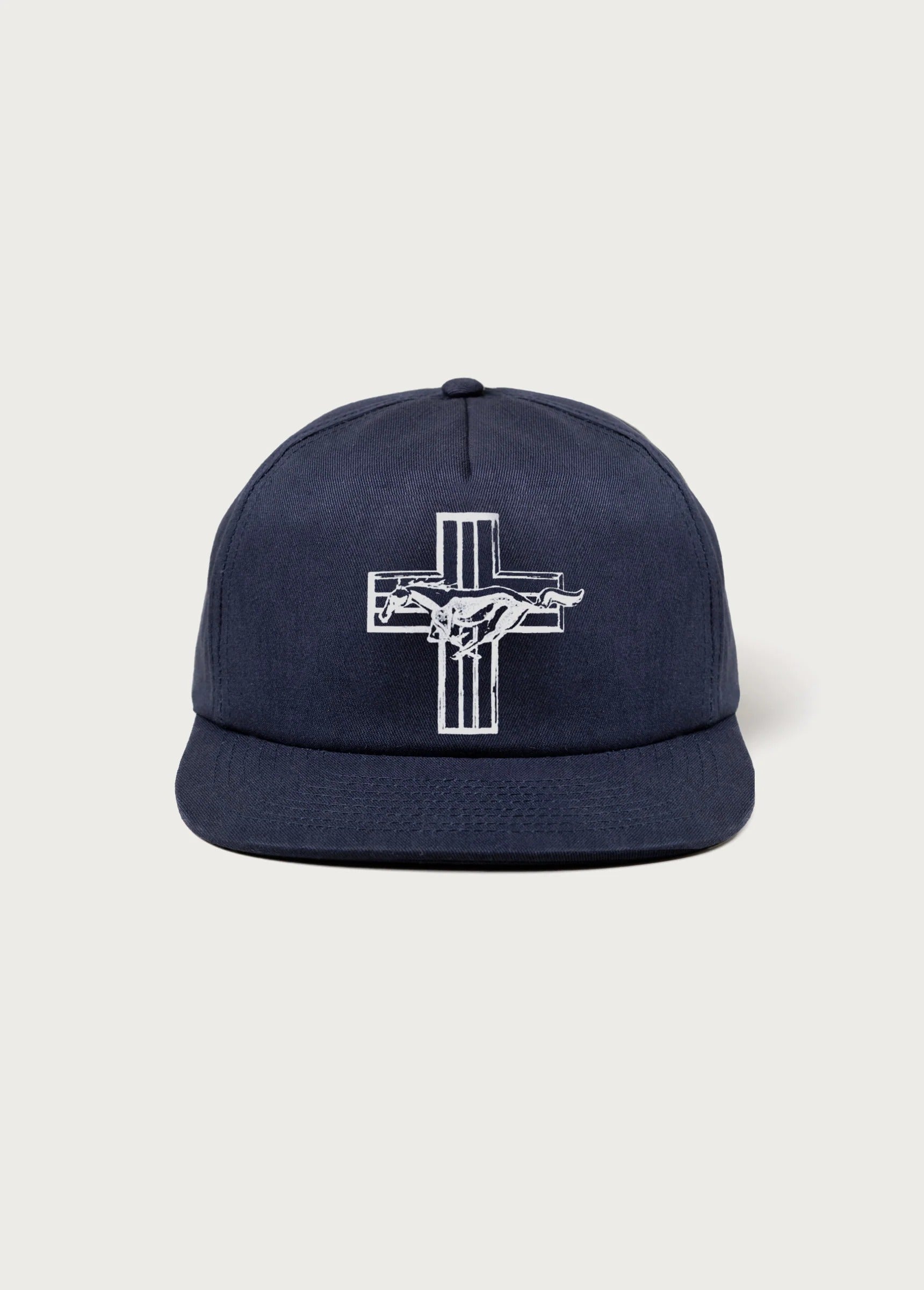 MUSTANG CROSS HAT - NAVY