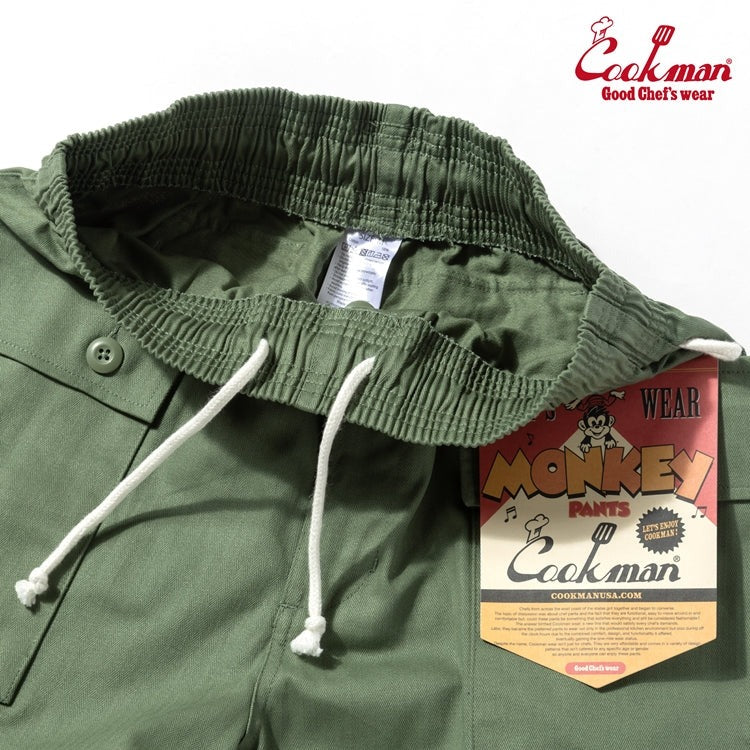 MONKEY PANTS HERRINGBONE - OLIVE