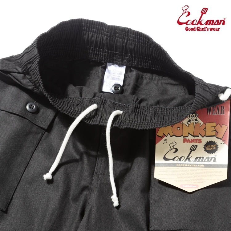 MONKEY PANTS HERRINGBONE - BLACK