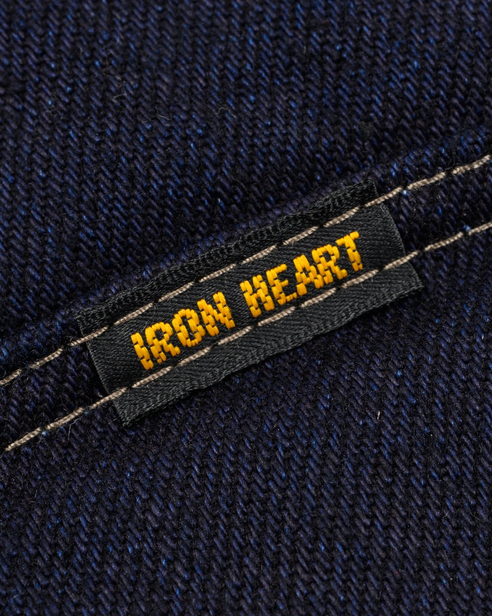 IHSH-295 14oz Selvedge Denim Western Shirt - INDIGO