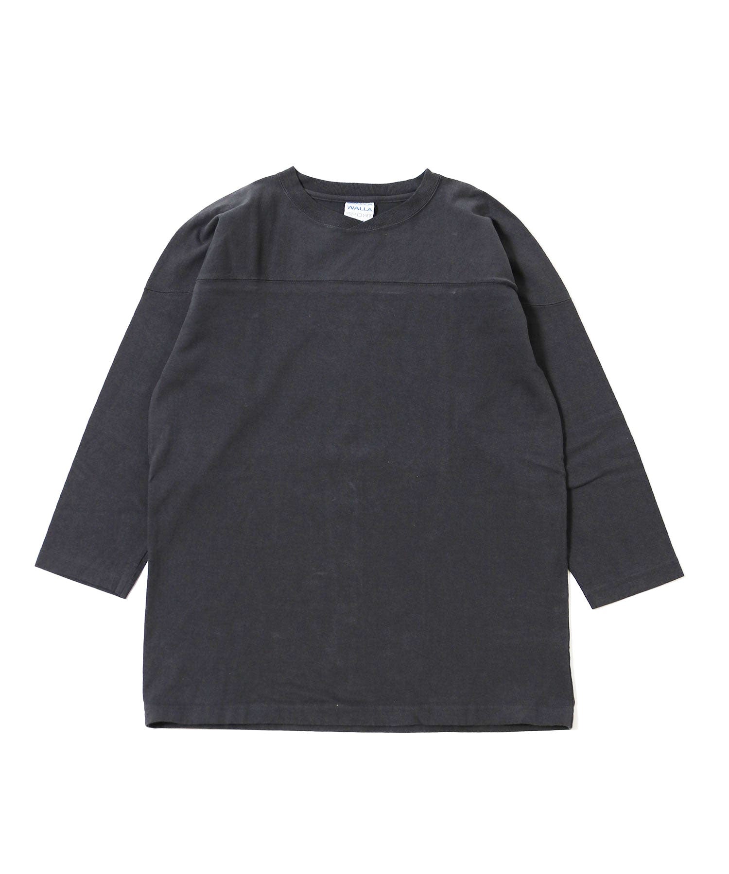 9oZ 3/4 FOOTBALL TEE - USED BLACK