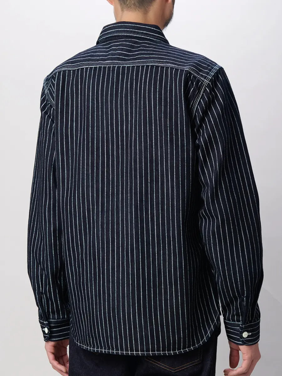 FN-SDK-702L 10OZ WABASH WORK SHIRT - BLUE