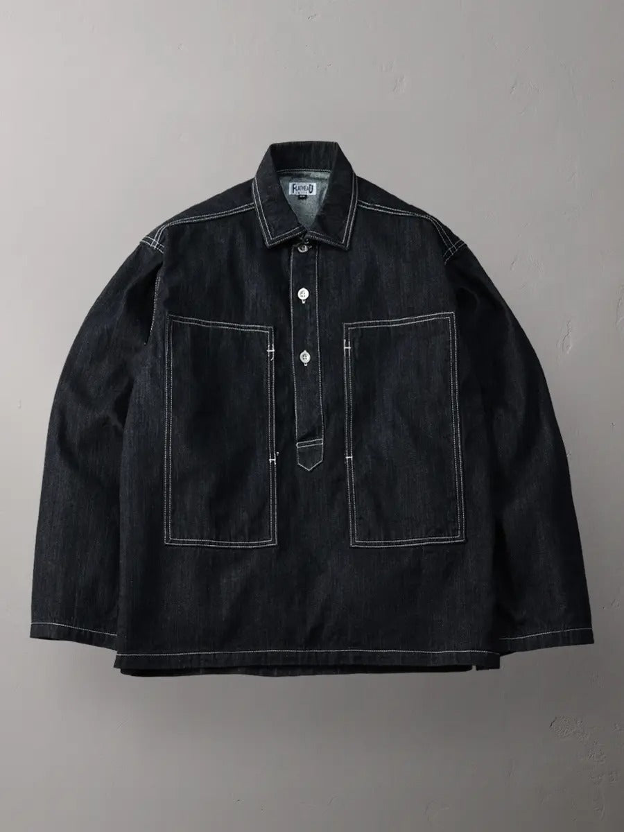 FN-SDP-002L SHIRT - 10oz DENIM PULLOVER - INDIGO