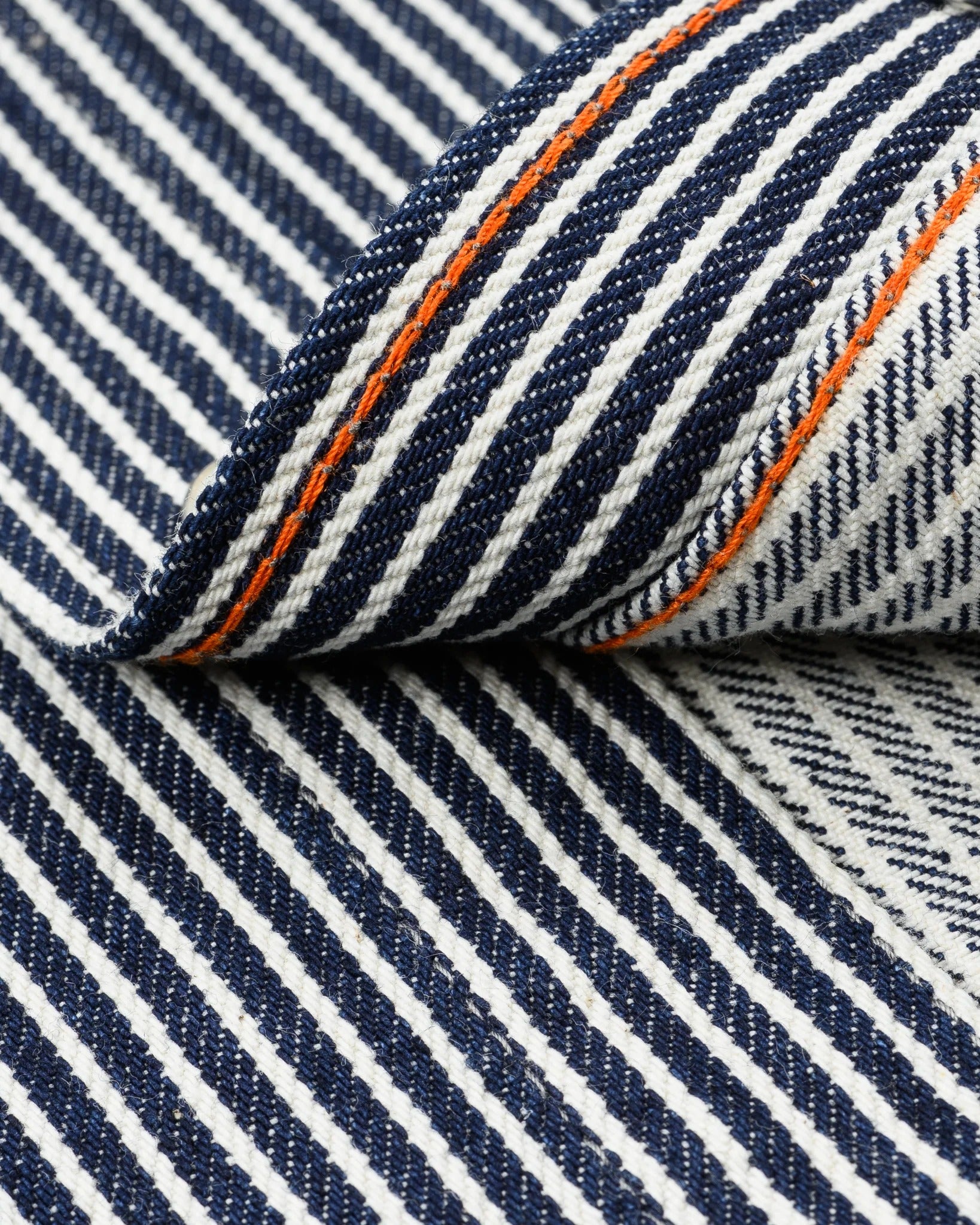 IHSH-07 12oz Hickory Stripe Western Shirt - INDIGO