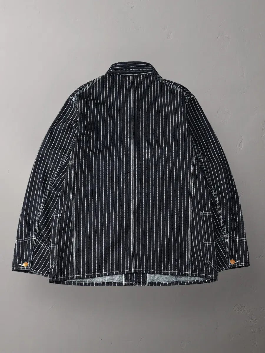 FN-OJ-DC701 10ozDENIM WABASH COVERALL JACKET - INDIGO