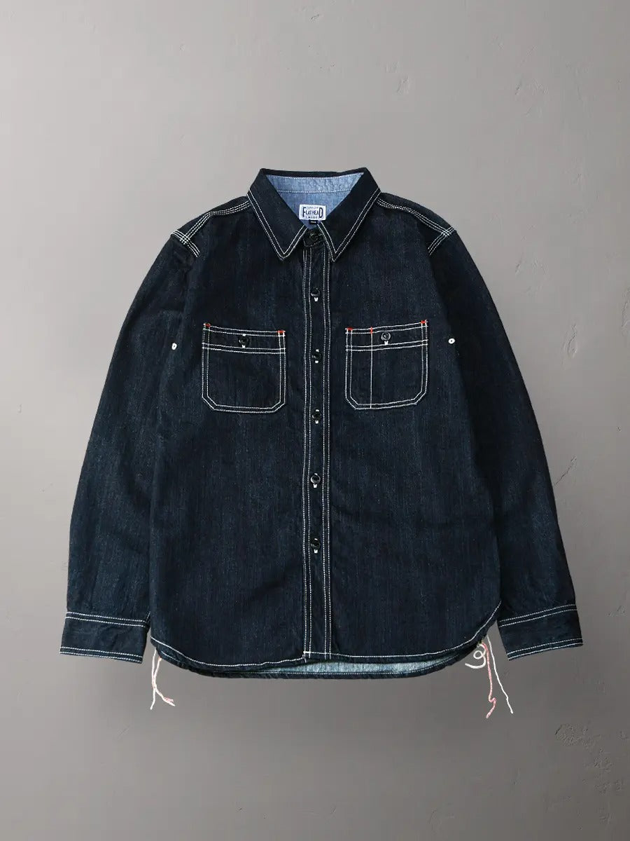 FN-SDK-301L 10ozDENIM WORK SHIRT - INDIGO