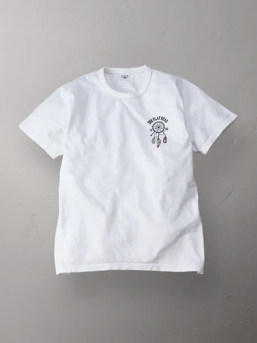 FN-THC-048 T-SHIRT - MOTORCYCLE RACE - WHITE