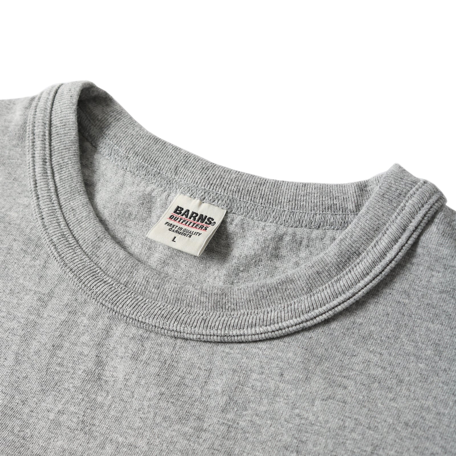 BR-25148 STANDARD 18/-OE Tough neck S/S Print T-shirt (BE TOUGH) - GRAY