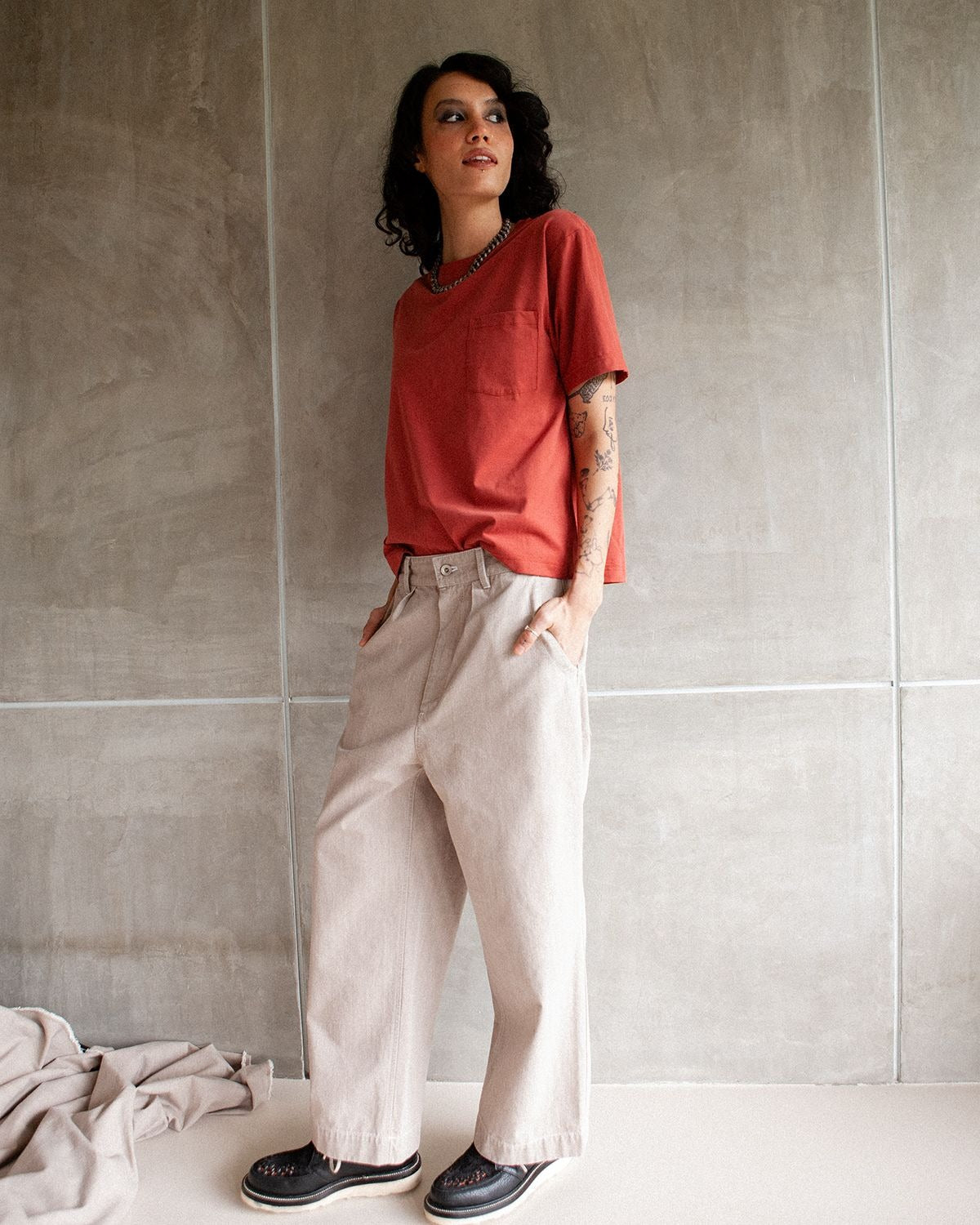 BOWL TEE - SIENNA BROWN