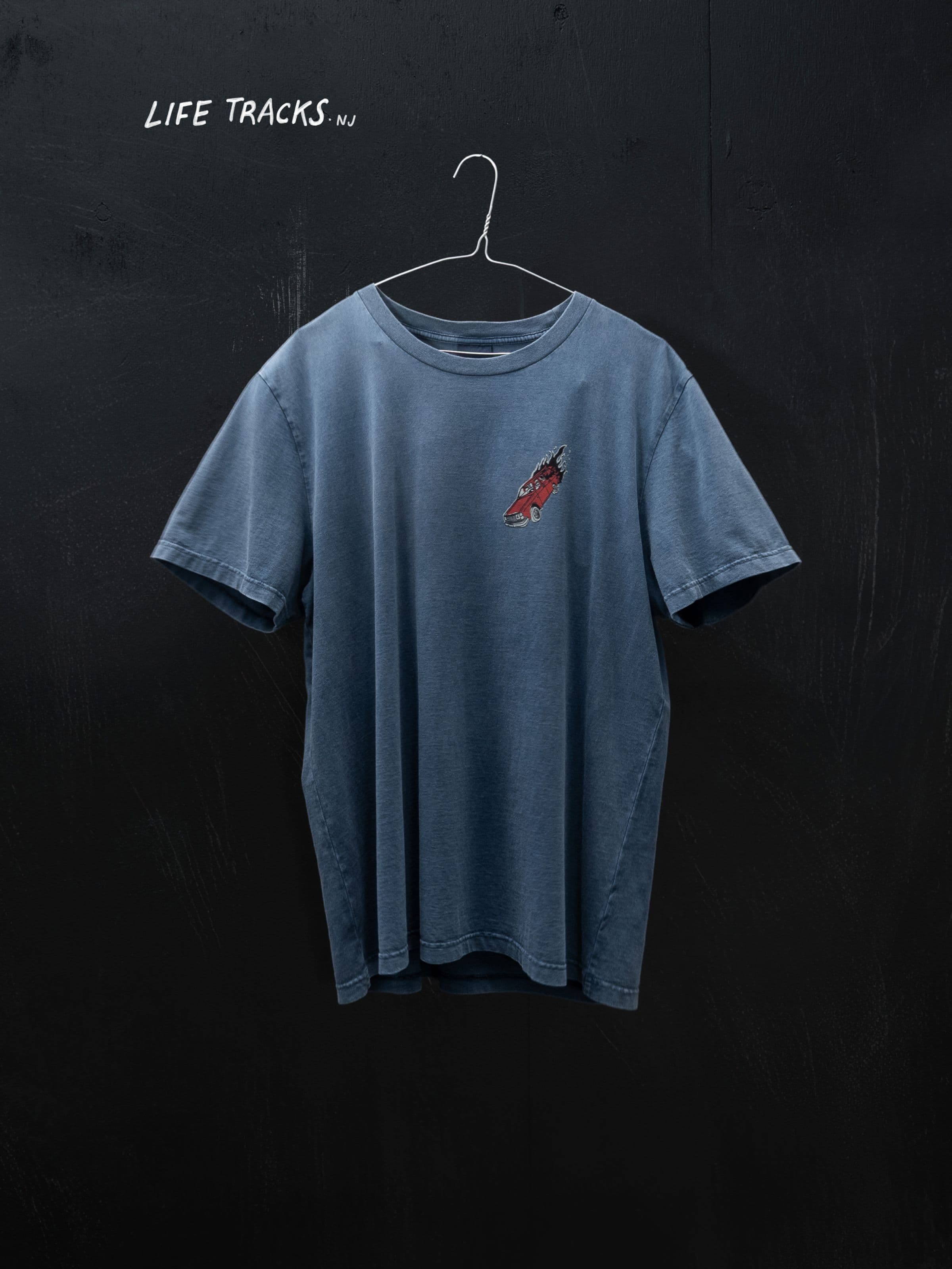 Roy Basement Tracks T-Shirt - Blue