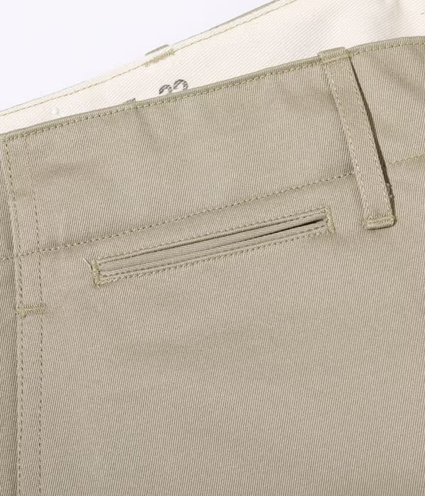 M43036 EARLY MILITARY CHINOS 1942 MODEL (ONE WASH) - KHAKI
