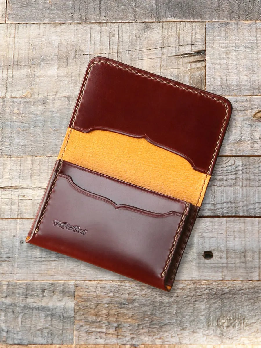 FN-C4C4-3 CORDOVAN CARD CASE - BROWN