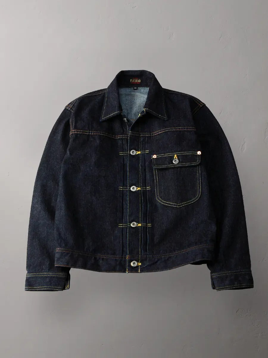 FN-OJ-D101 14.5ozDENIM JACKET - 40's - INDIGO
