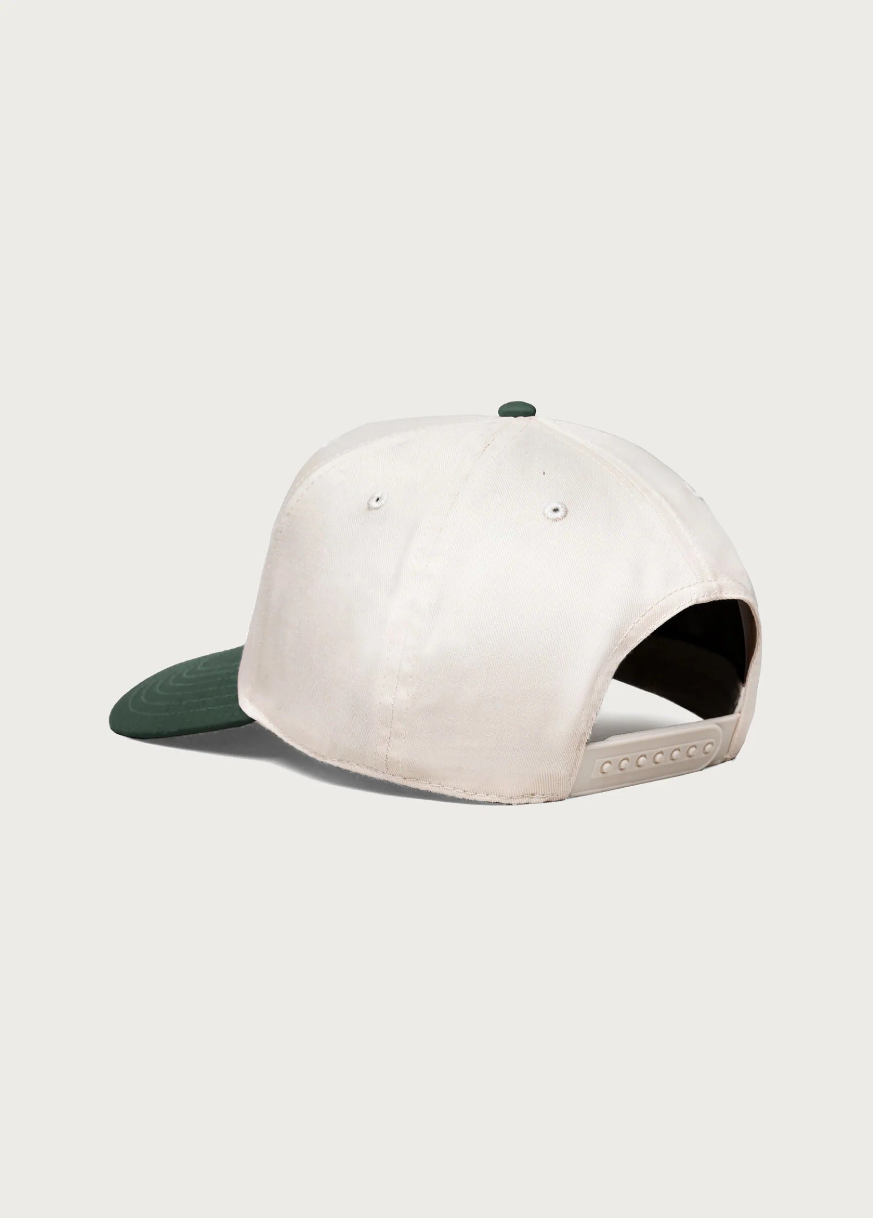 JUST FOR A MOMENT 5 PANEL HAT - GREEN/NATURAL