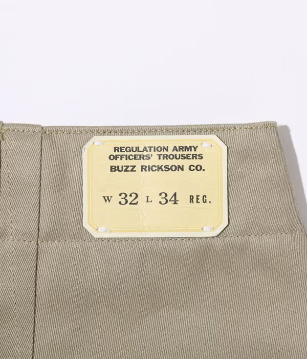 M43036 EARLY MILITARY CHINOS 1942 MODEL (ONE WASH) - KHAKI