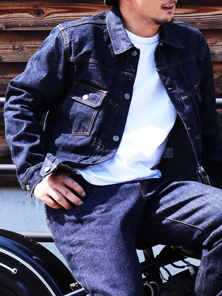 FN-OJ-D002 JACKET - DENIM 50's - INDIGO