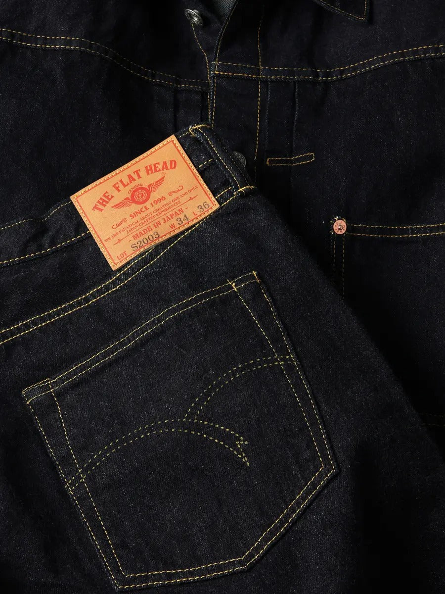 FN-S2003 12ozDENIM TROUSERS - WIDE TAPERED - INDIGO