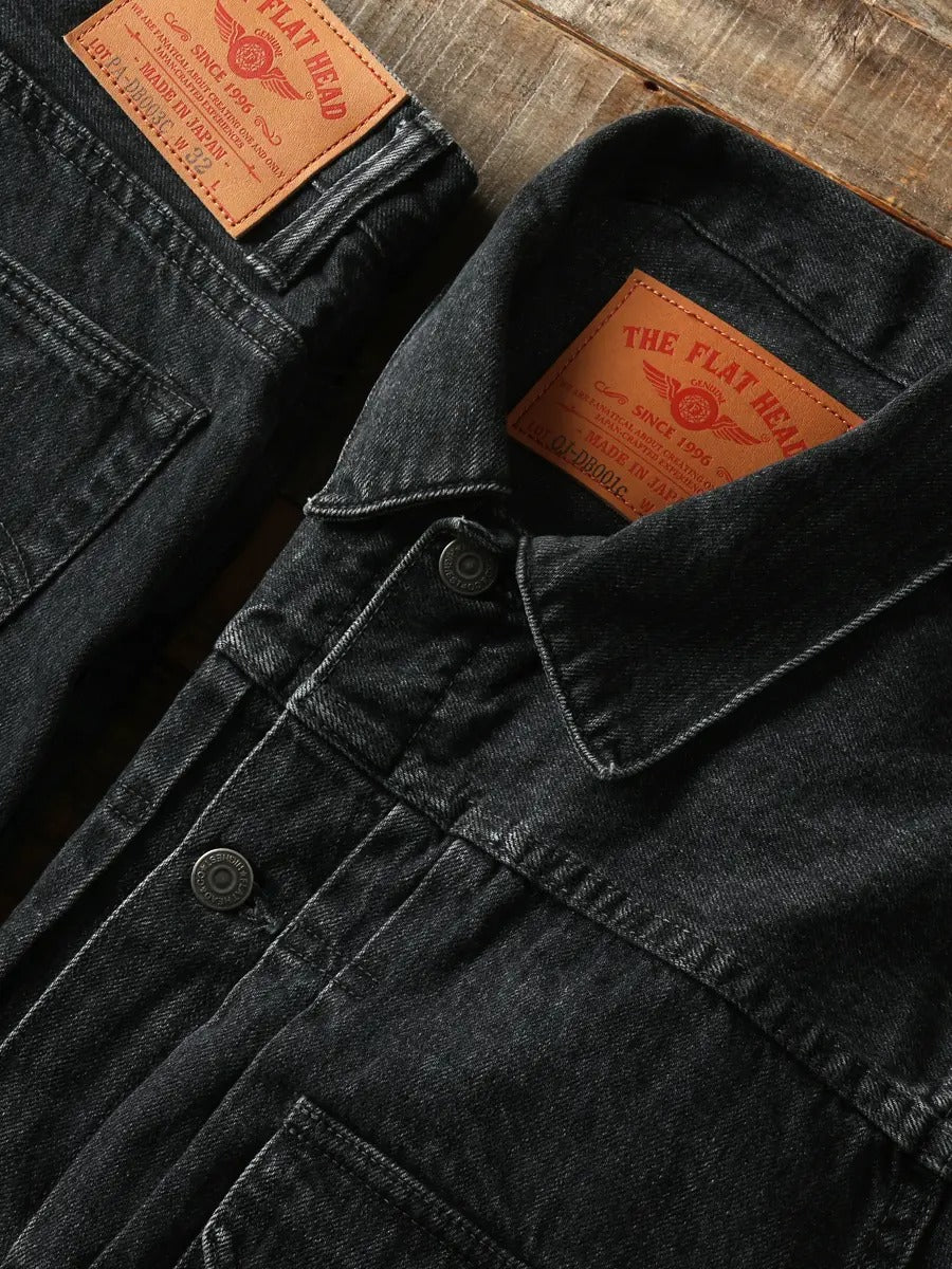 FN-OJ-DB001C JACKET - BLACK 40'S - BLACK