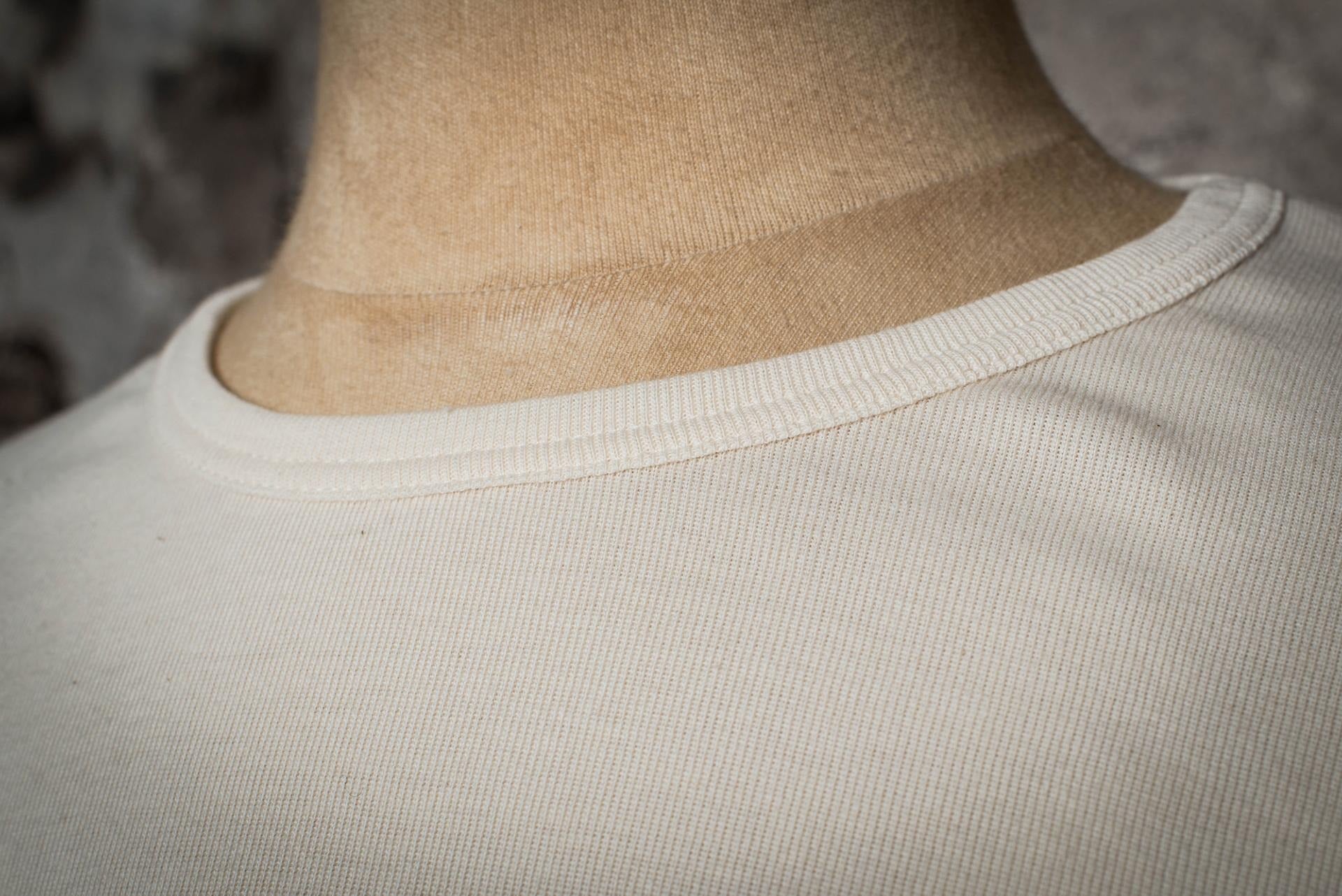 LE TRICOT FLEURS DE BAGNE - FATALITAS - ECRU/BLUE PRINT