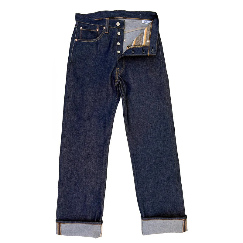CALIFORNIAN LOT.44WL "WIDE LOOM" PLAIN BACK - INDIGO