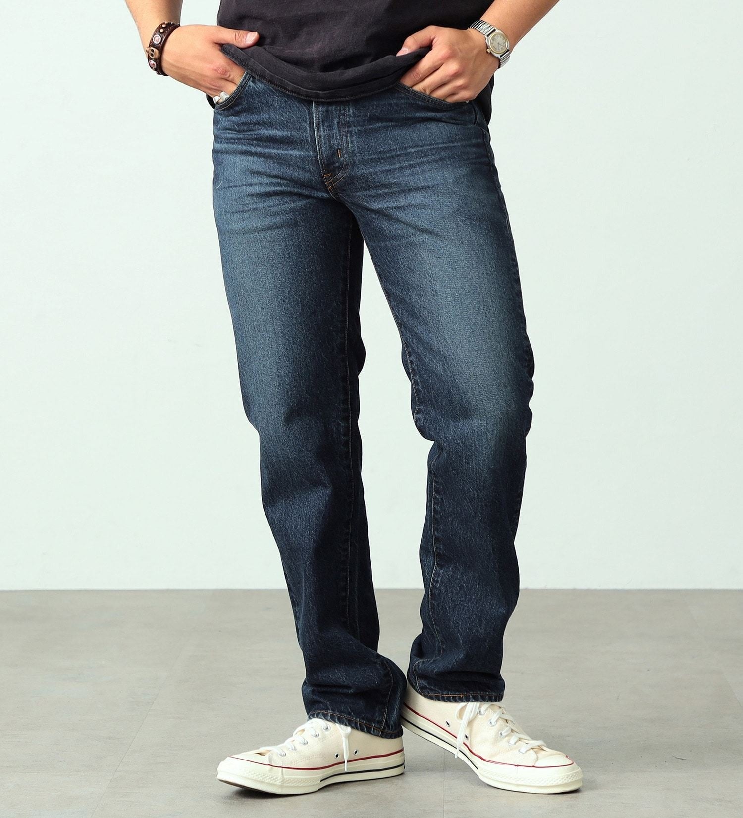 E50323-2026 503 REGULAR STRAIGHT USED - DARK BLUE