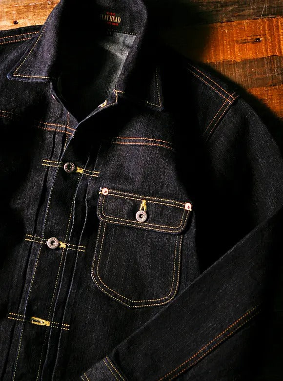 FN-OJ-D101 14.5ozDENIM JACKET - 40's - INDIGO