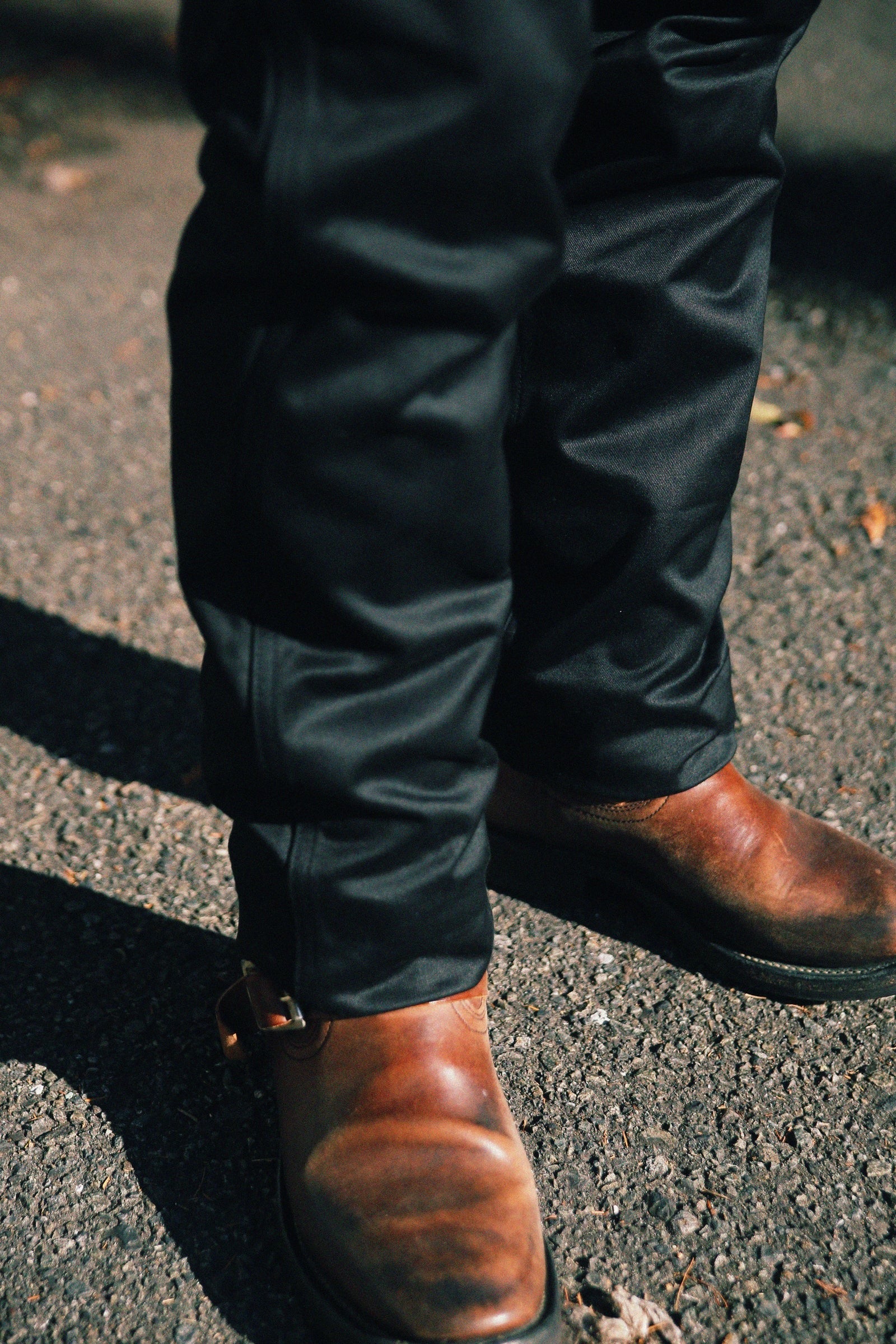 MP19010 BLUE SEAL CHINO TROUSERS - BLACK