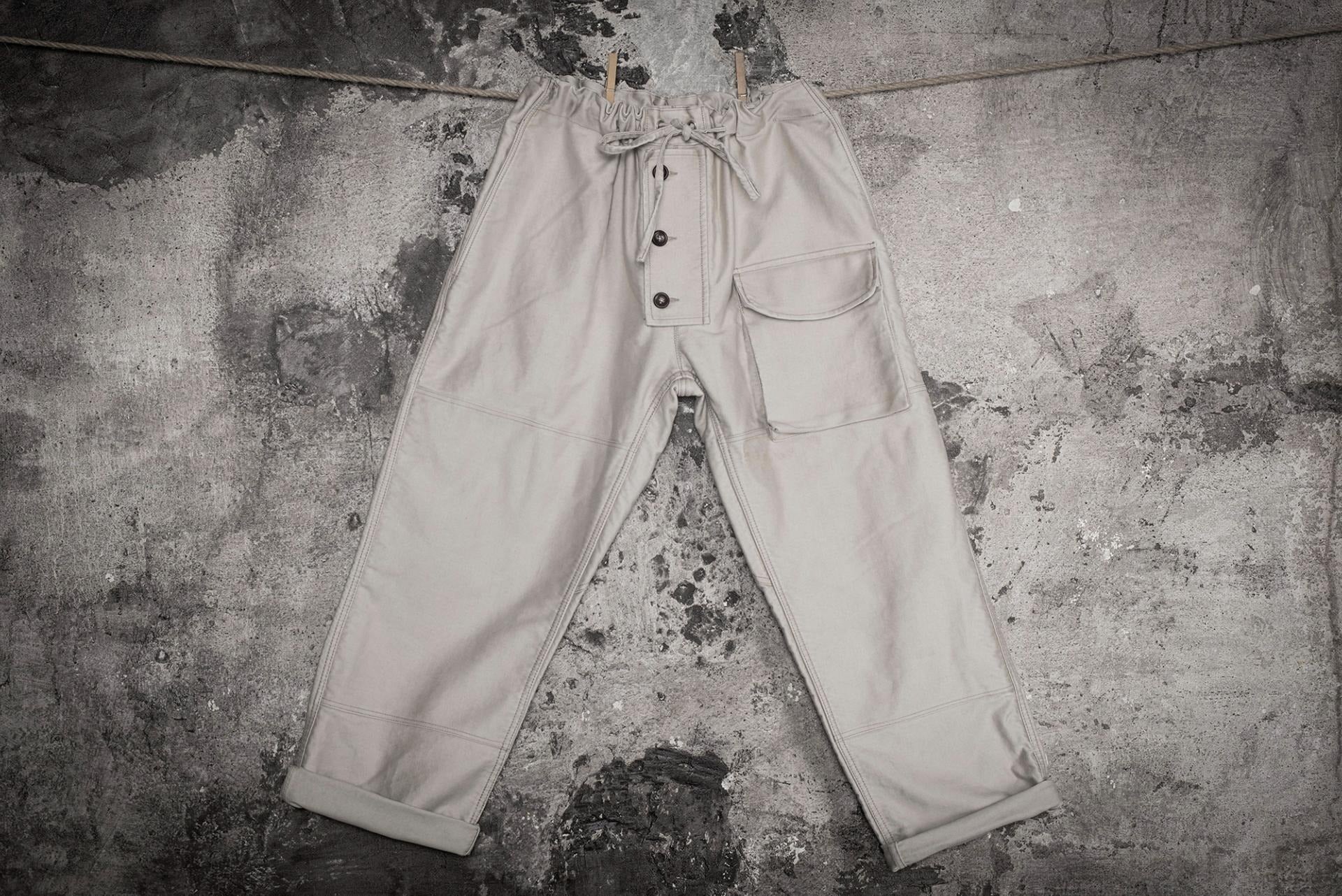 LE PANTALON SUBMARINER MOLESKINE - NATURALSTONED