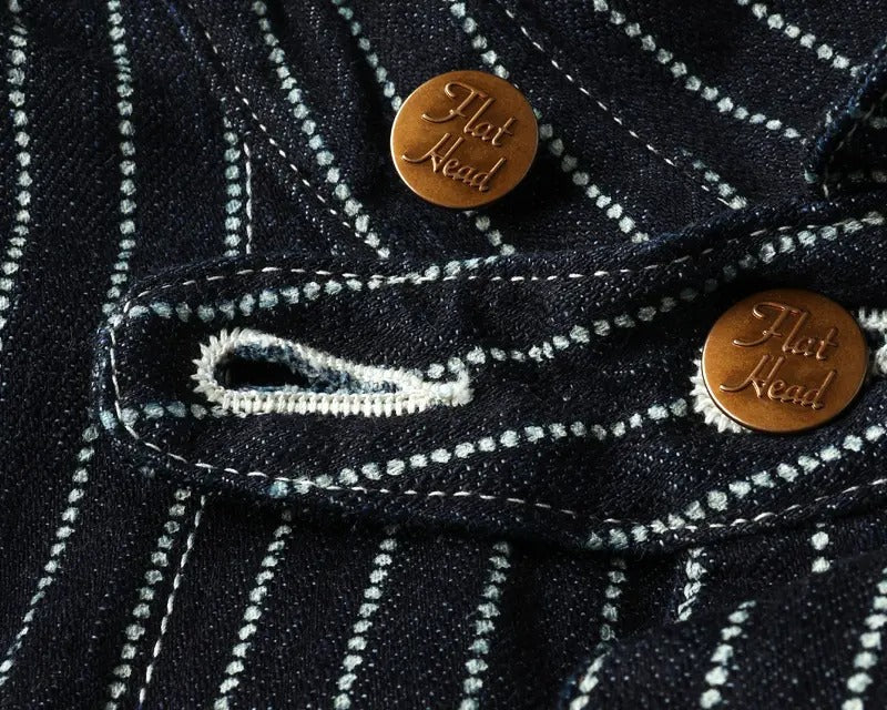FN-OJ-DC701 10ozDENIM WABASH COVERALL JACKET - INDIGO