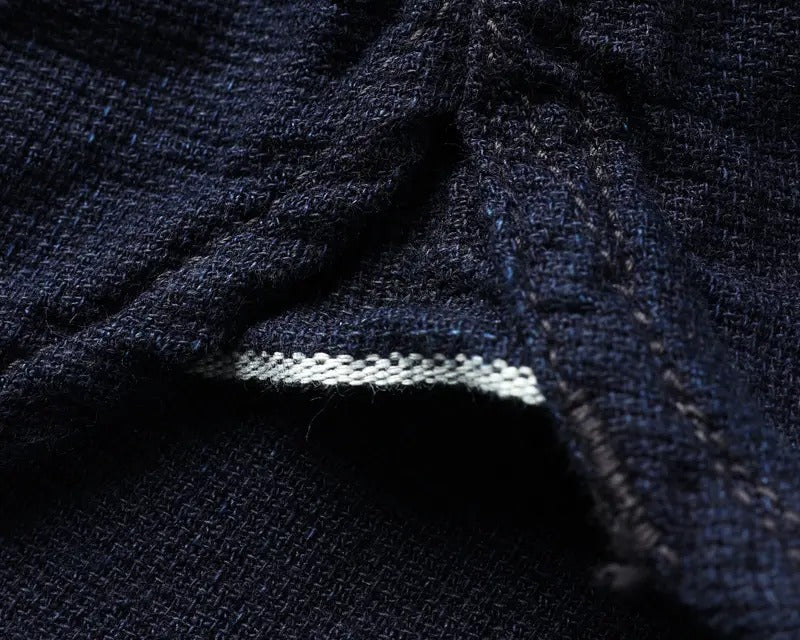 FN-SCK-009L INDIGO DOBBY WORK SHIRT - INDIGO